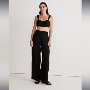 Madewell The Petite Carley Wide-Leg Pant in Softdrape